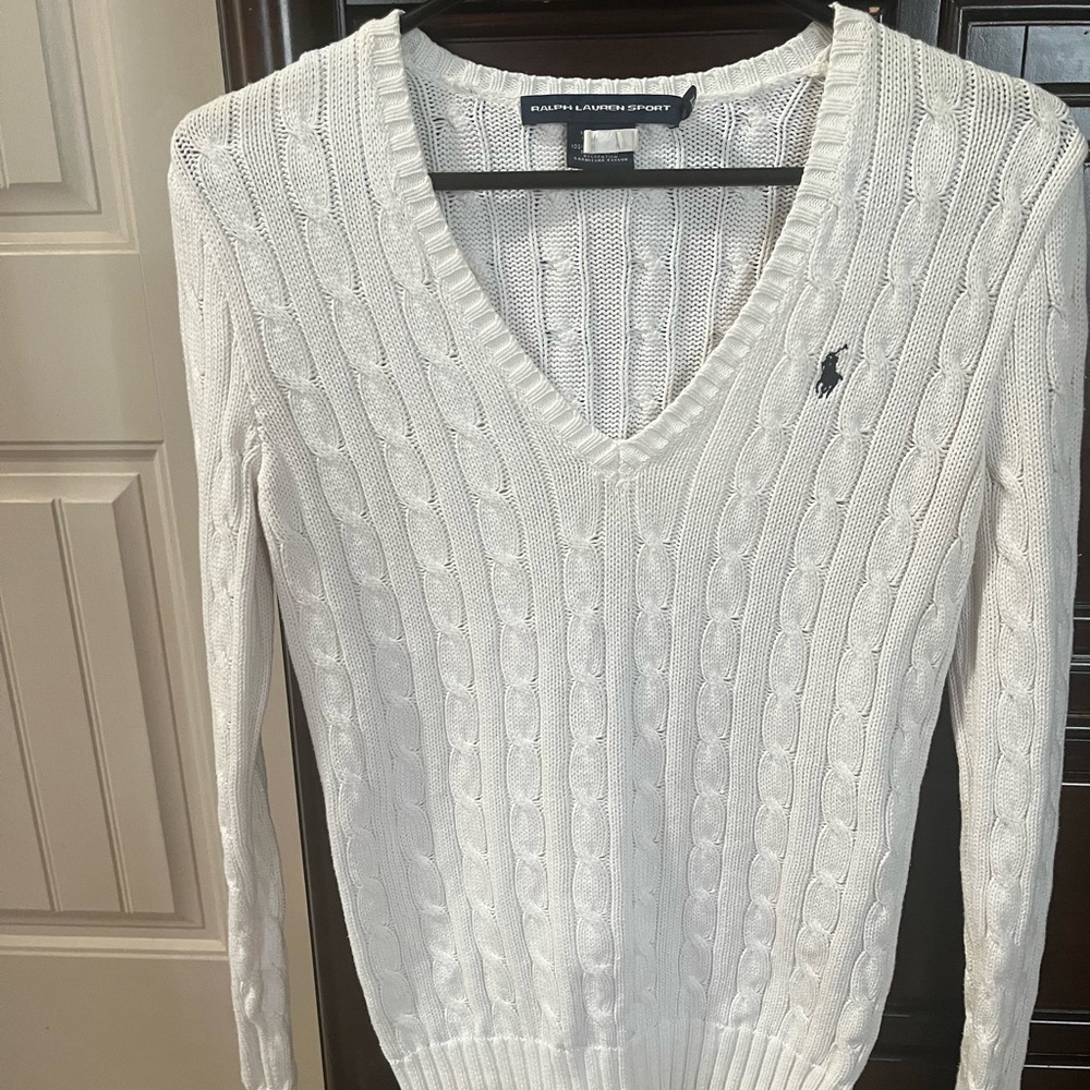 White Ralph Lauren Polo sweater